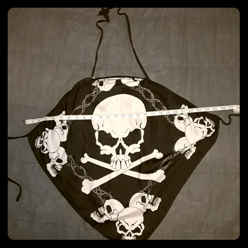 Skull Bandana crop top